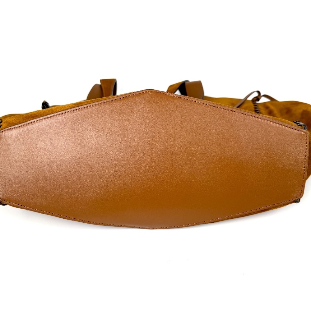Sold Isabel Marant Tampa Braided Leather Trim Brown Suede 2025 Tote Shoulder Bag - Picture 7 of 13